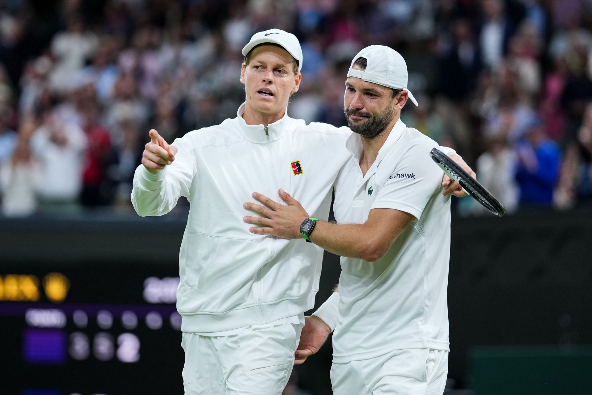 Jannik Sinner and Grigor Dimitrov - Source: Getty